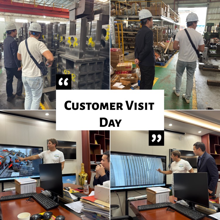 Polonyalı Müşteriler Metal Rulo Dilme Makinesi Fabrikasında